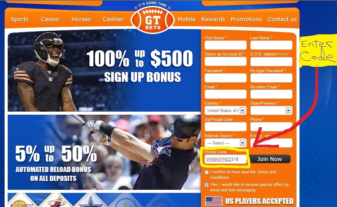 Gt Bets Promo Code