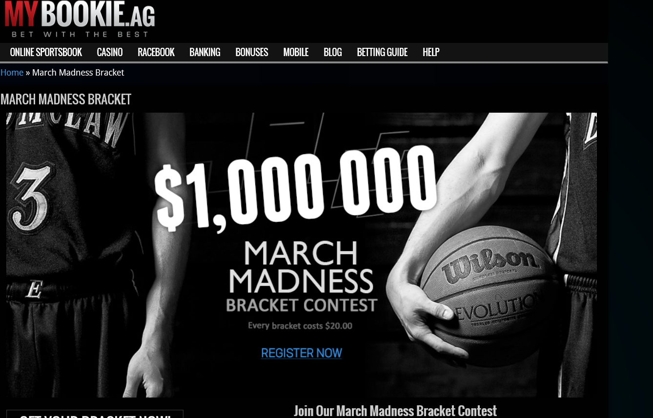 2015 March Madness Bracket Contest – MyBookie.ag $1 Million Dollar Bracket Contest ...